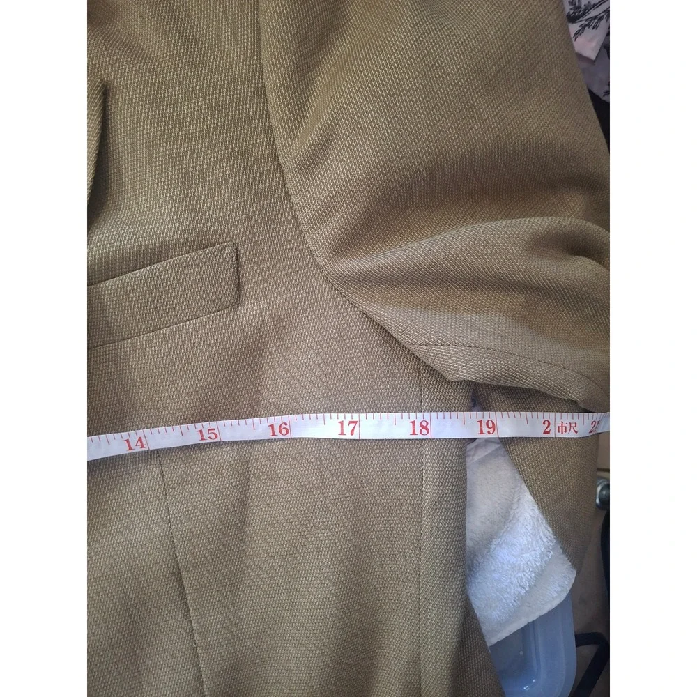 John Custom Tailoring Mens Tan Two Button Blazer Sport Coat Jacket South Miami